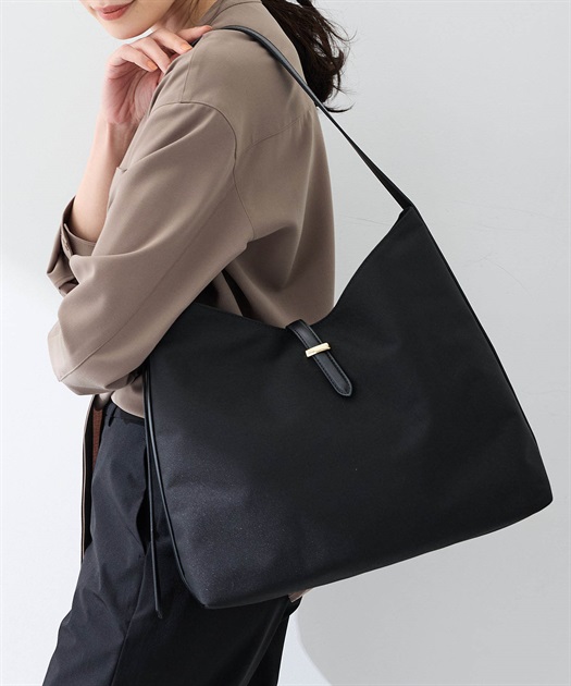 超美品 ブリーフィング CLOUD CUBBY ボストンバッグ ナイロン 黒 BIG HALF MOON SHOULDER BAG | CTHY