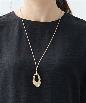 コードモチーフネックレス(ゴールド-フリー)