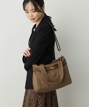 ビット2WAYバッグ(ベージュ-フリー)