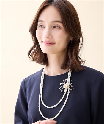 A/C DESIGN BY ALPHA CUBIC ブローチ付きネックレス_variationthumb_1