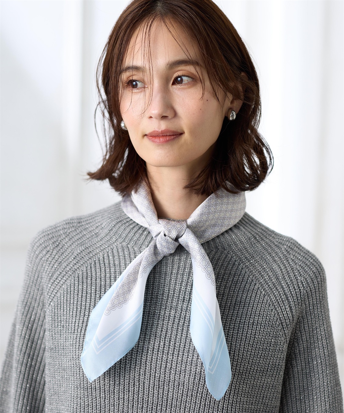 A/C DESIGN BY ALPHA CUBIC プリントスカーフ_variation_1