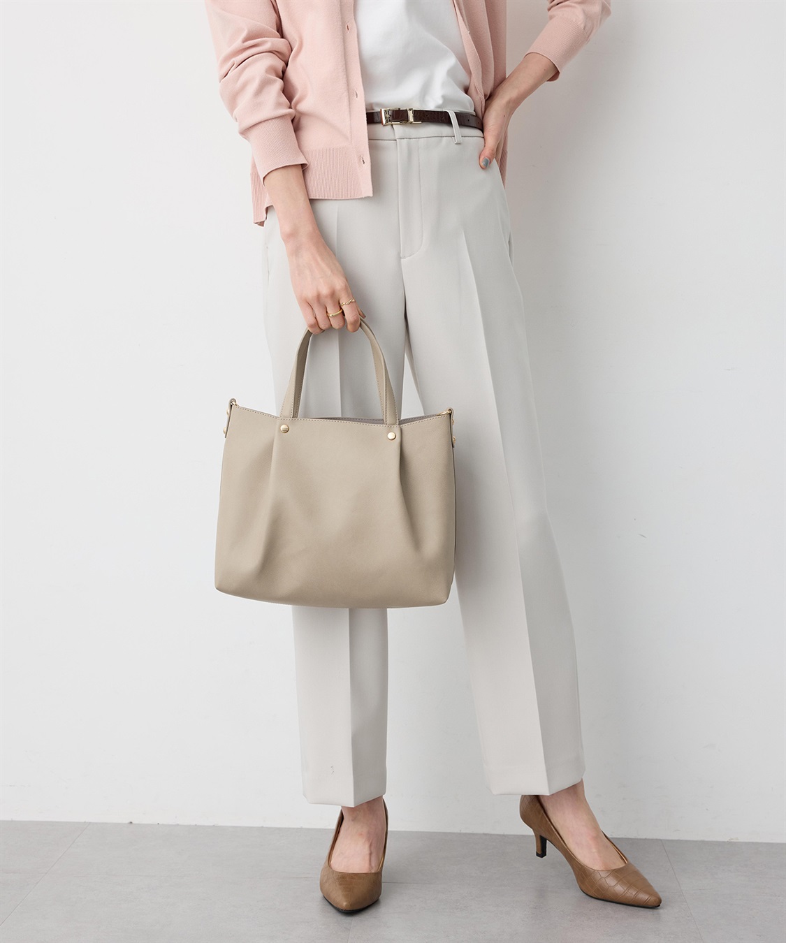 A/C DESIGN BY ALPHA CUBIC ハンドバッグ_variation_2