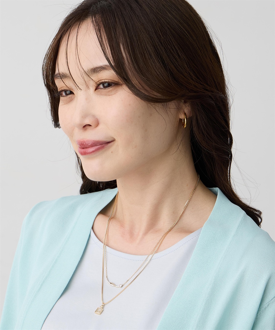 A/C DESIGN BY ALPHA CUBIC ２連モチーフトップネックレス_variation_2