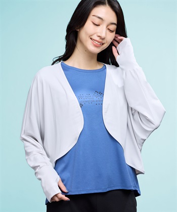 A/C DESIGN BY ALPHA CUBIC クールボレロカーディガン【接触冷感・UVカット】_variationthumb_1