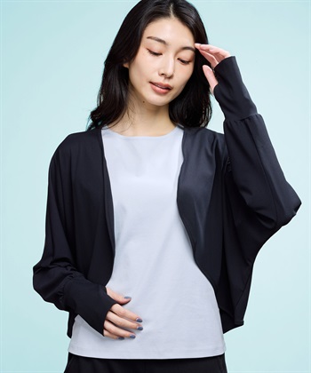 A/C DESIGN BY ALPHA CUBIC クールボレロカーディガン【接触冷感・UVカット】_variationthumb_2