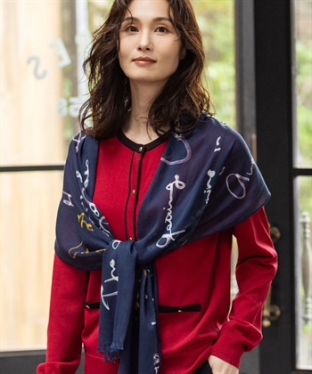 【藤井桜子さんコラボ】メッセージプリントストール