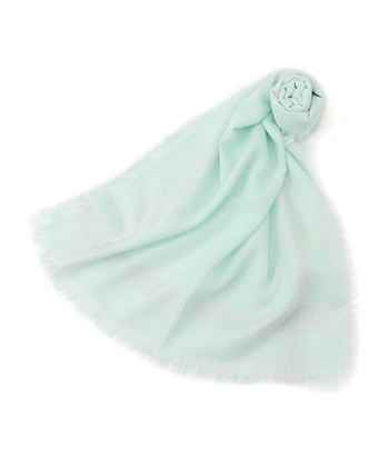 ラメブレンドストール(ライトグリーン-フリー)