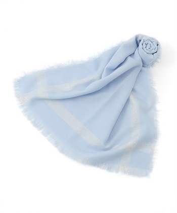 ラメブレンドストール(サックス-フリー)