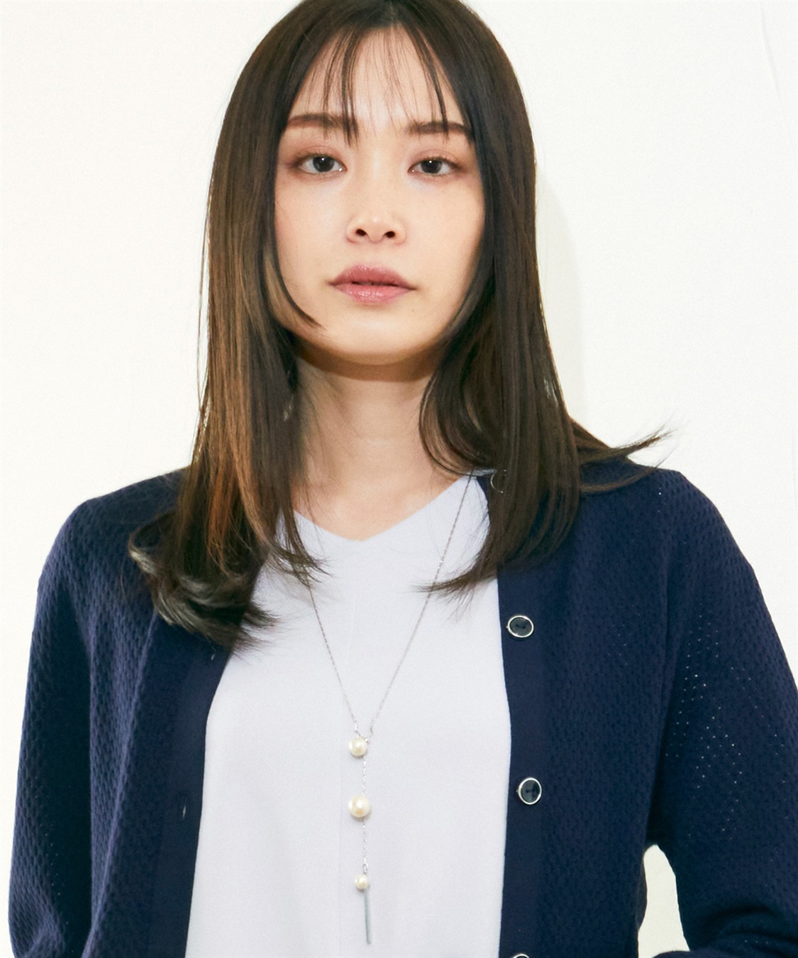 A/C DESIGN BY ALPHA CUBIC パールモチーフトップネックレス_main