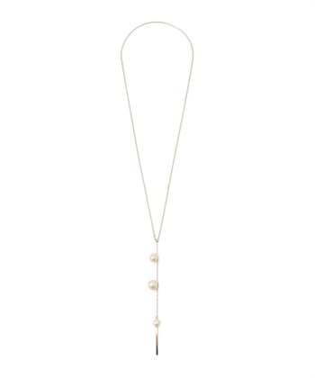 パールモチーフトップネックレス(ゴールド-フリー)