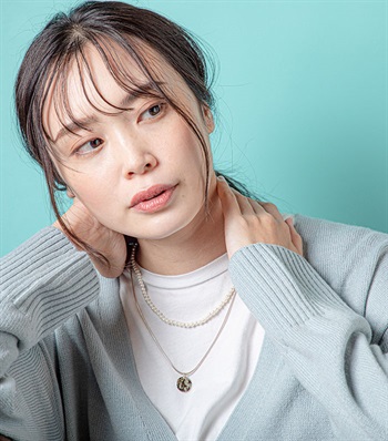 展開店舗限定チェーン×パール2連ネックレス(ゴールド-フリー)