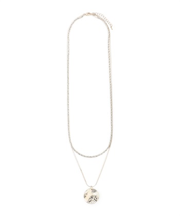 コイン付き2連ネックレス(ゴールド-フリー)