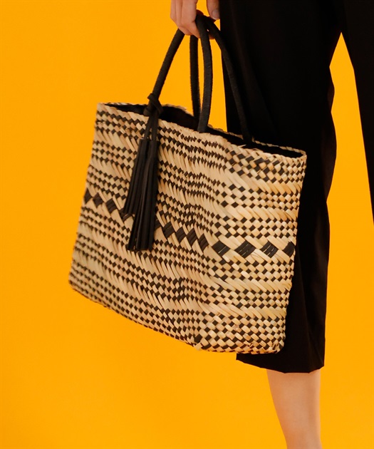 シーグラストートバッグ A/C DESIGN BY ALPHA CUBIC｜クロス