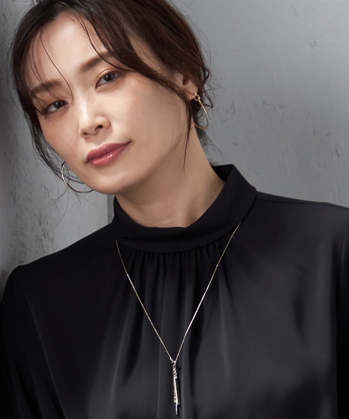 A/C DESIGN BY ALPHA CUBIC モチーフトップラリエット風ネックレス_main