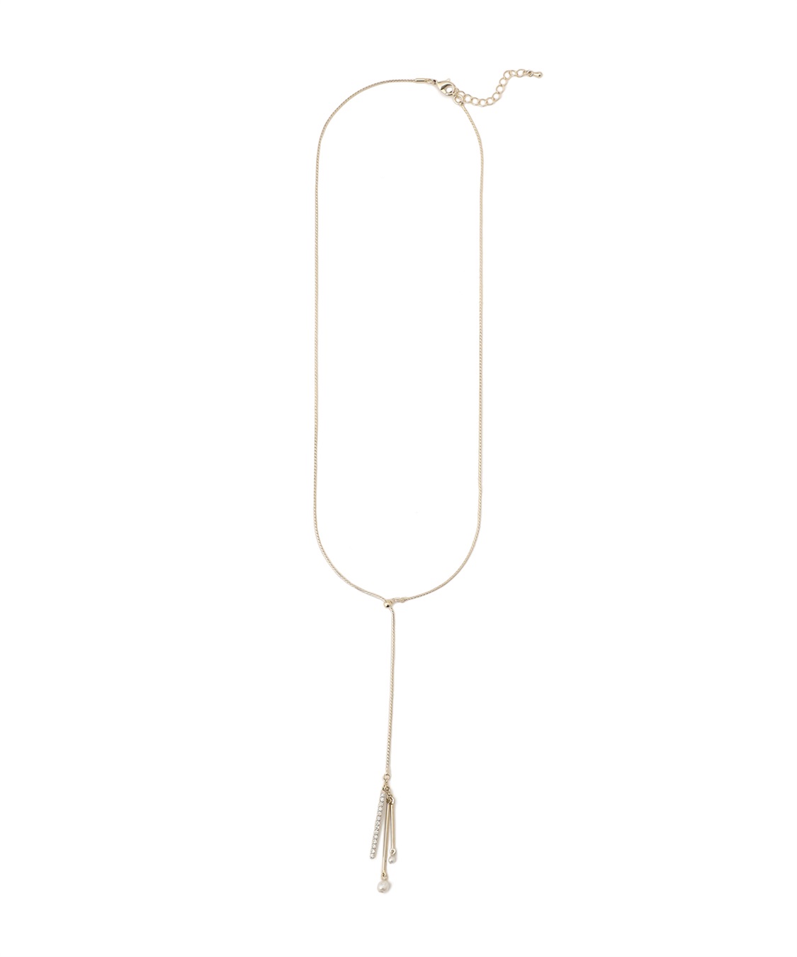 A/C DESIGN BY ALPHA CUBIC パールトップラリエットネックレス_variation_1