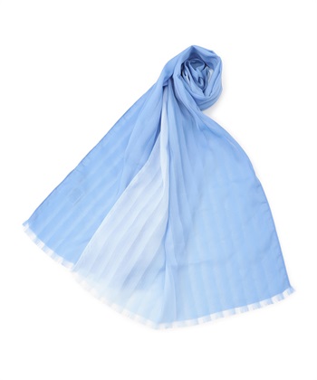 接触冷感ストール(ブルー-フリー)