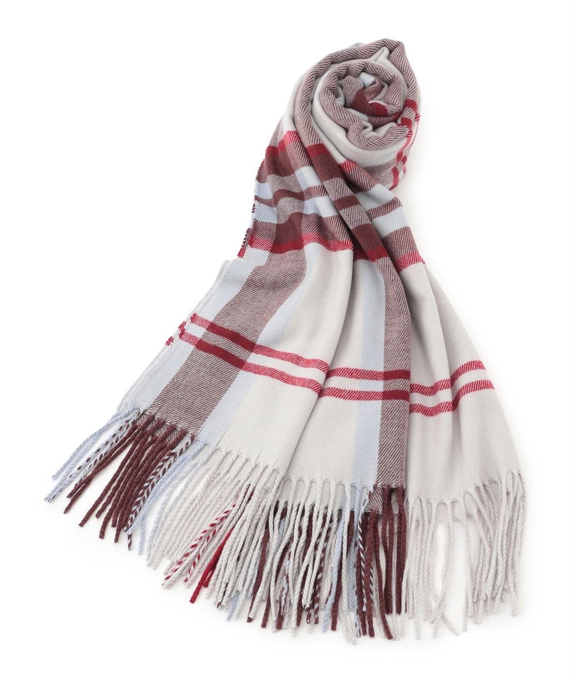 A/C DESIGN BY ALPHA CUBIC カシミヤタッチチェックマフラー_variation_2