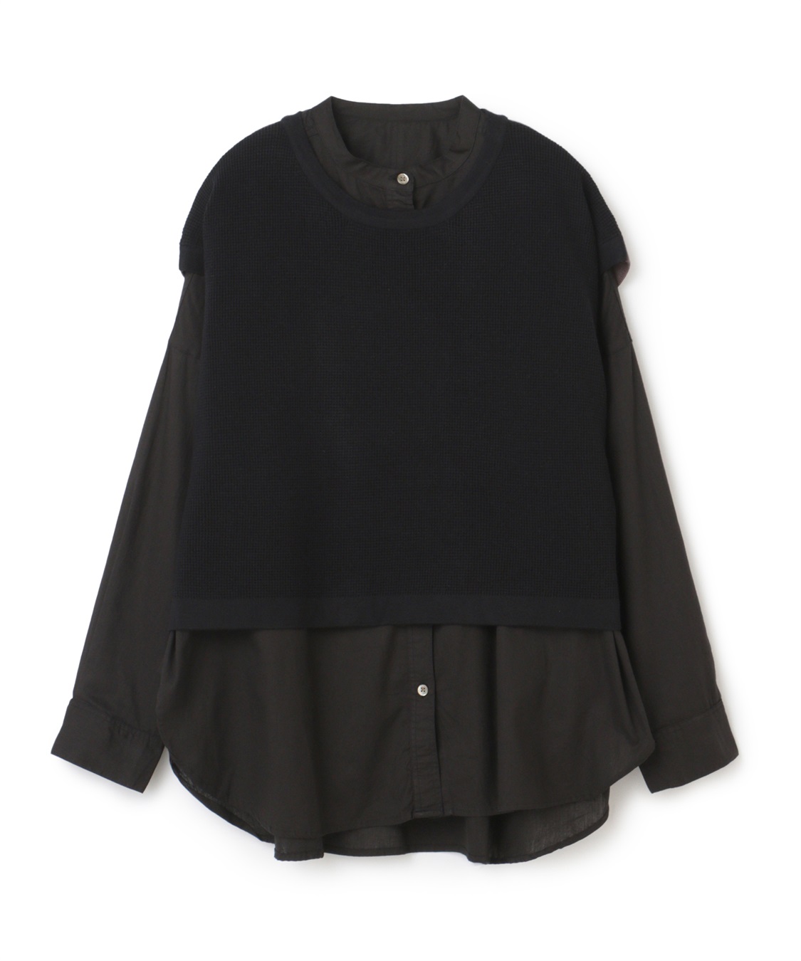 ATS ラウンドネックニット&amp;シャツセット_variation_1