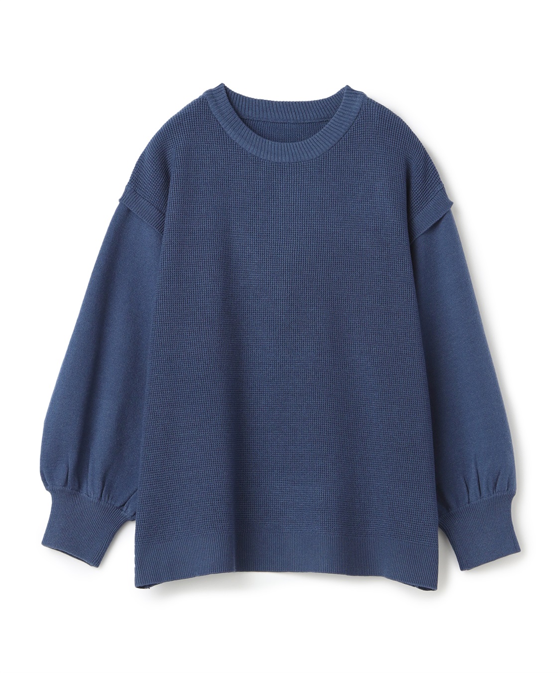 ATS やわもち重ね着風ニットプルオーバー_variation_1