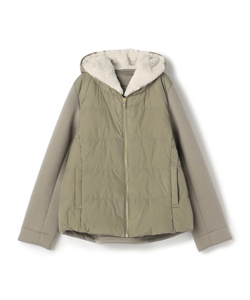 【EC限定】フード付きショート丈ブルゾン(カーキ-36)