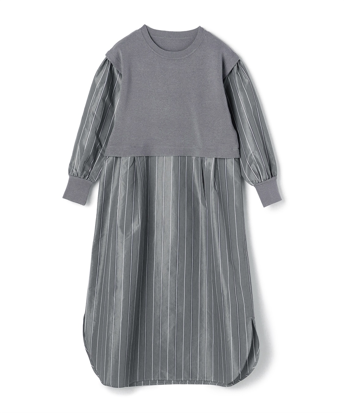 ドッキングストライプワンピース ATS｜クロスプラス公式通販サイト