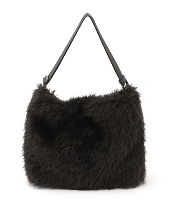 ワンショルダーファーバッグ(ブラック-FREE)