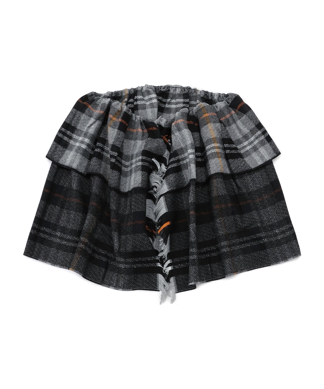 ATSURO TAYAMA チェック柄シャーリングストール_main