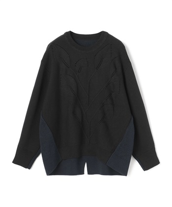 ATSURO TAYAMA リーフモチーフニットトップス_variationthumb_2