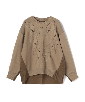 ATSURO TAYAMA リーフモチーフニットトップス_variationthumb_3