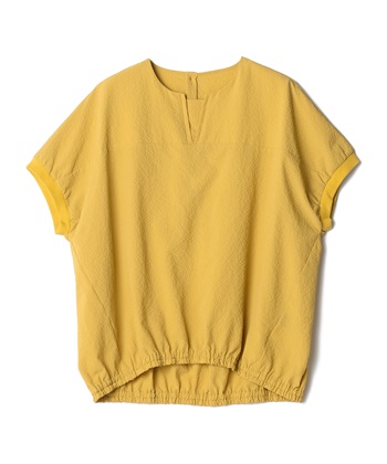 メッシュ編みプルオーバートップス(キャメル-36)