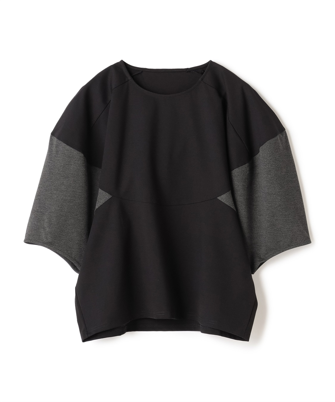 ATSURO TAYAMA 変形配色クルーネックプルオーバー_main