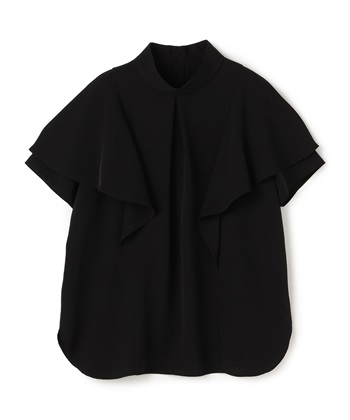 ATSURO TAYAMA ポリエステルギャバジンラッフルブラウス_variationthumb_1