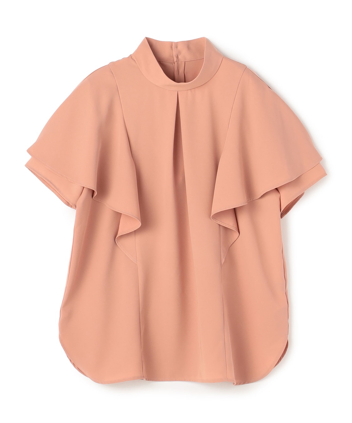 ATSURO TAYAMA ポリエステルギャバジンラッフルブラウス_variation_2