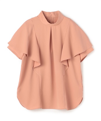 ATSURO TAYAMA ポリエステルギャバジンラッフルブラウス_variationthumb_2