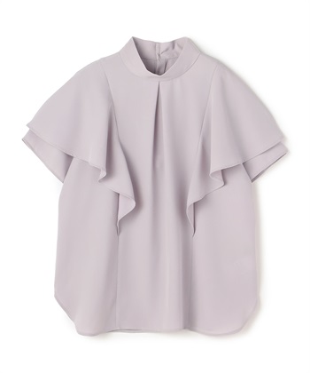 ATSURO TAYAMA ポリエステルギャバジンラッフルブラウス_variationthumb_3