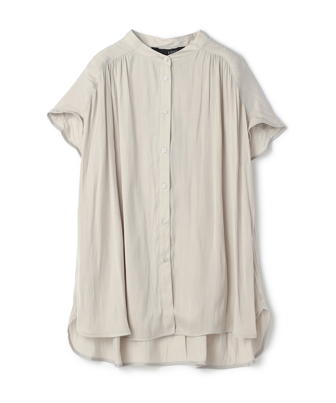 ATSURO TAYAMA バンドカラーフレンチスリーブシャツ_variation_1