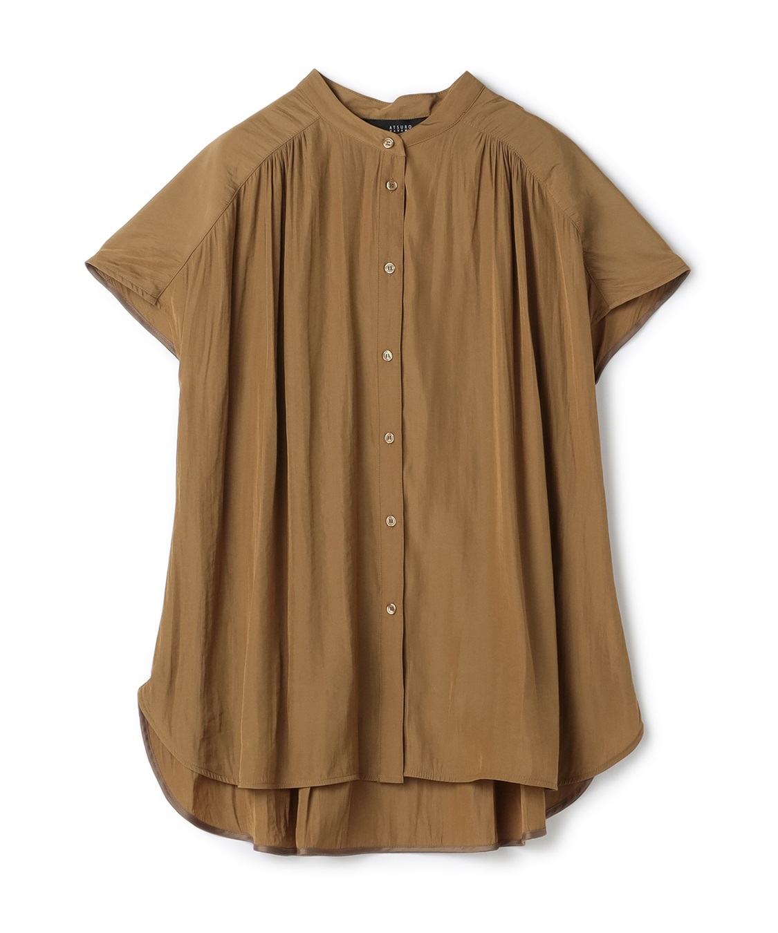 ATSURO TAYAMA バンドカラーフレンチスリーブシャツ_variation_2