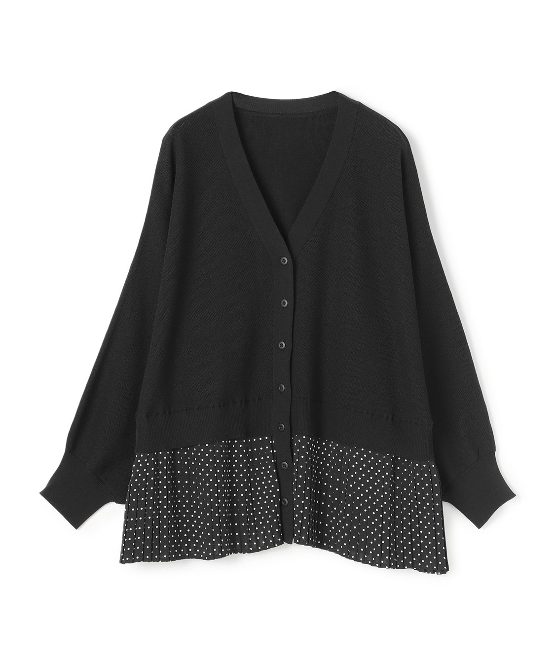 ATSURO TAYAMA プリーツ切り替えビスコースカーディガン_main