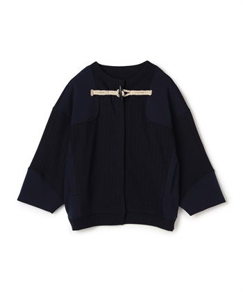 ダッフル風ビッグジャケット(ネイビー-36)