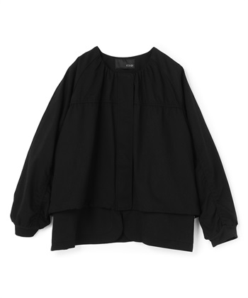 レーヨンギャバジャケット(ブラック-36)