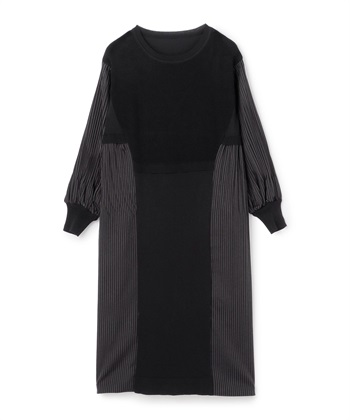 ストレッチコンビワンピース(ブラック-36)