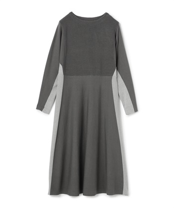 ストレッチレーヨンワンピース(グレー-36)