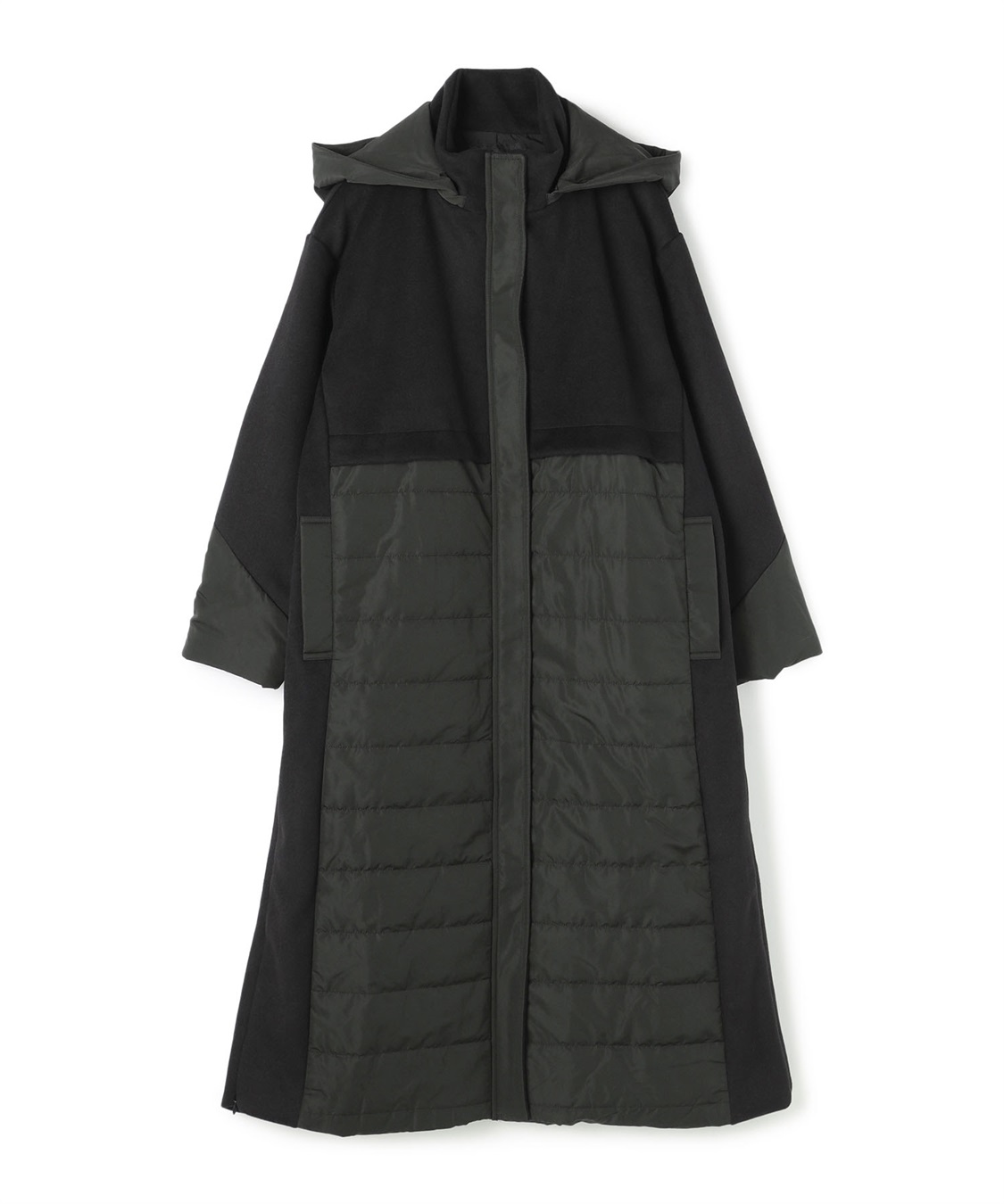 ATSURO TAYAMA ハイブリッドフードロングコート_variation_1