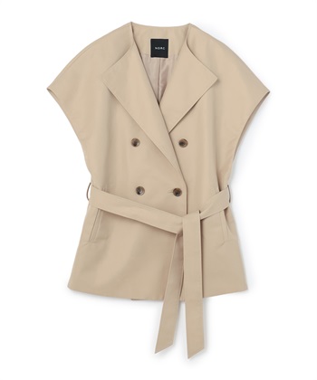 cen. トレンチ　ジレ　ベージュ トレンチライクジレ N.O.R.C｜クロスプラス公式通販サイト