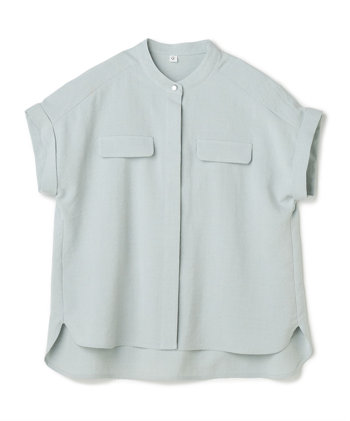 CROSS FUNCTION 【メディア掲載】《シワになりにくい》サマナチュラバンドカラーブラウス【CF/クロスファンクション】_variation_6