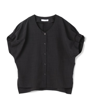 CROSS FUNCTION 《シワになりにくい》サマナチュラ袖ボリュームタックブラウス【CF/クロスファンクション】_variationthumb_1