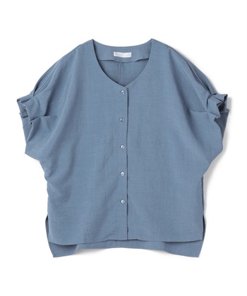 CROSS FUNCTION 《シワになりにくい》サマナチュラ袖ボリュームタックブラウス【CF/クロスファンクション】_variationthumb_5