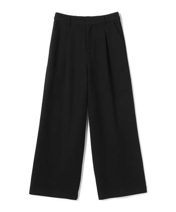CROSS FUNCTION 《ストレッチ》エブ楽 ウールライクタックワイドパンツ【CF/クロスファンクション】_variationthumb_1