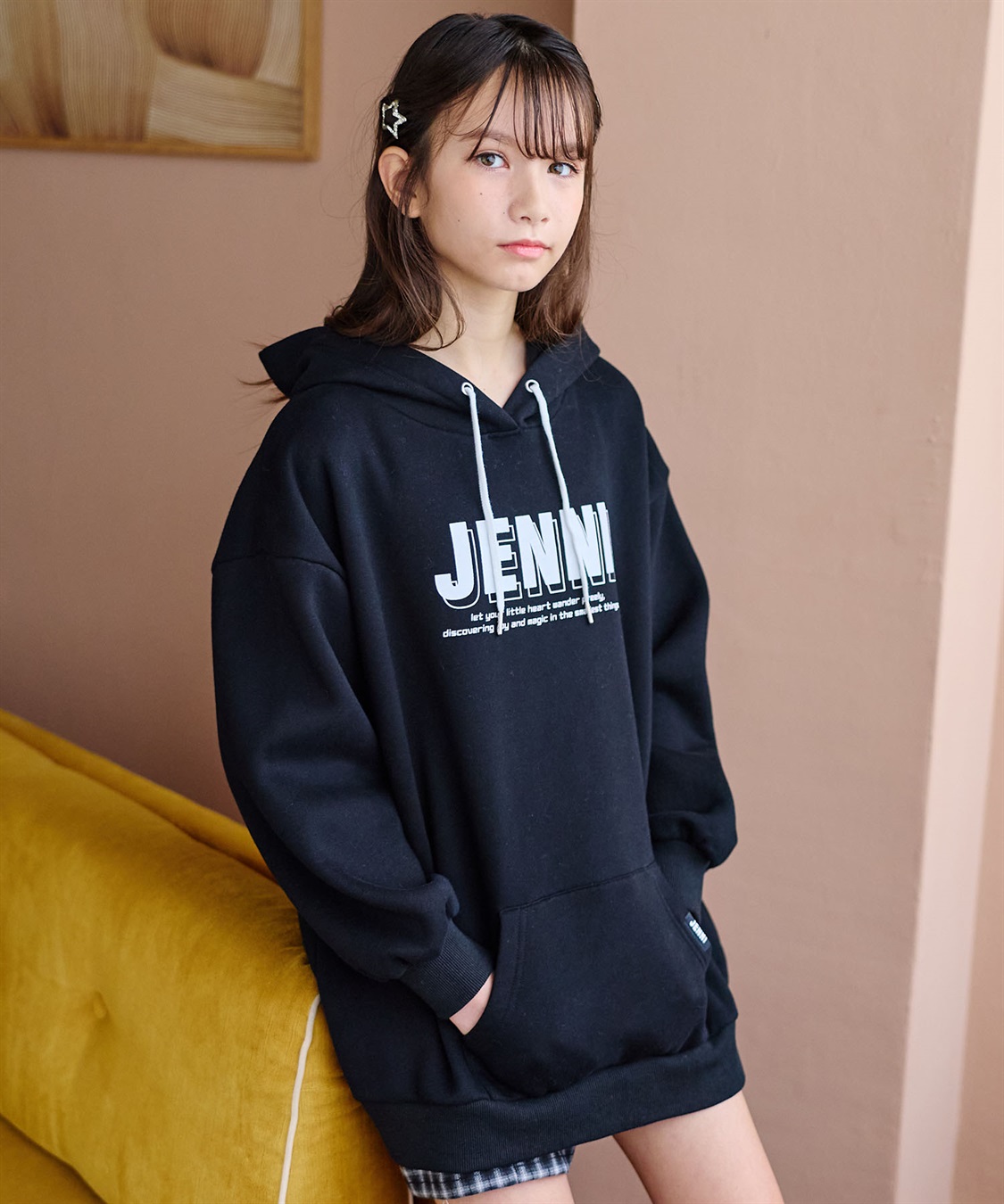 JENNI 【JENNI/ジェニィ】フード付きビッグロゴパーカー_main