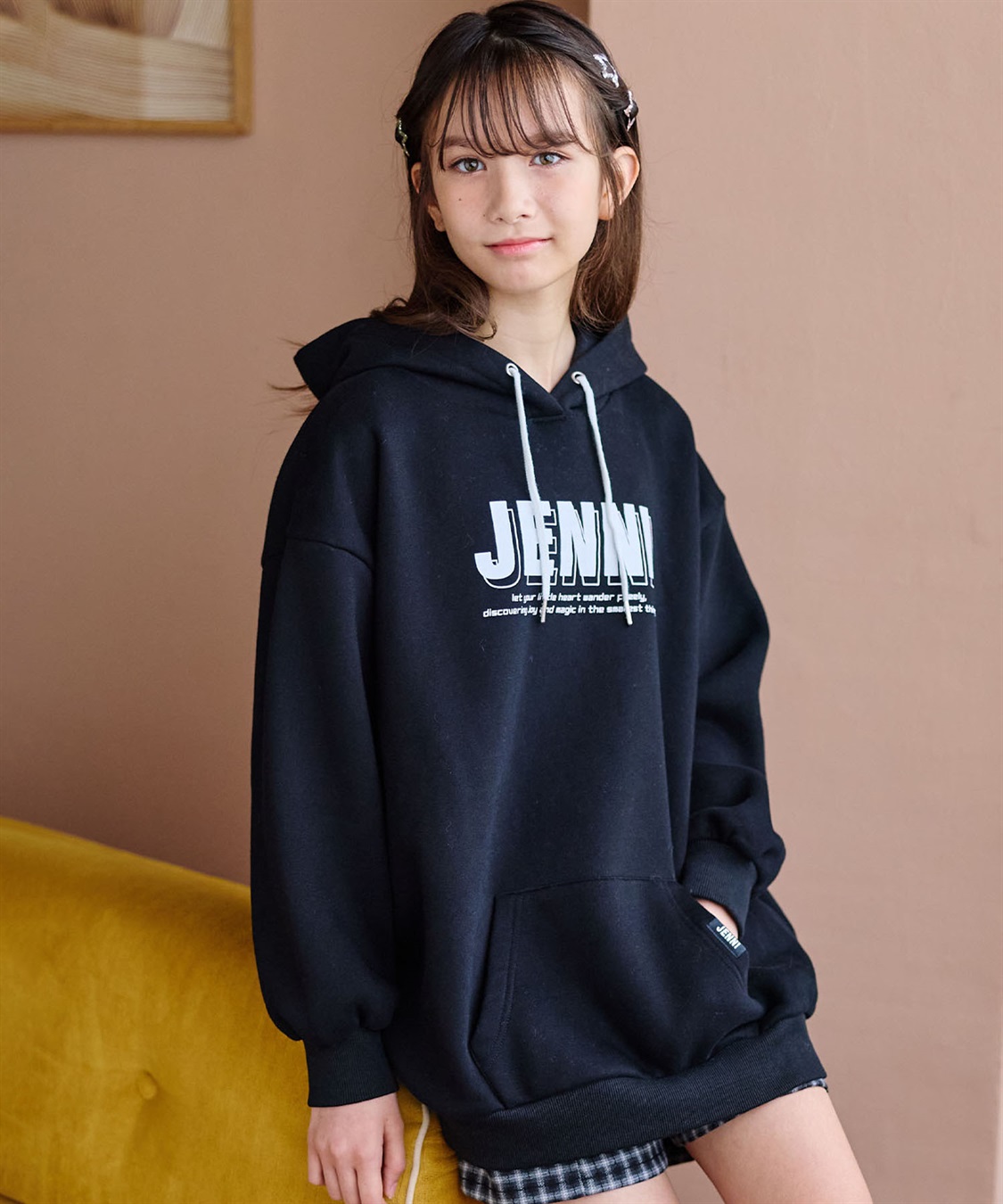 JENNI 【JENNI/ジェニィ】フード付きビッグロゴパーカー_variation_1